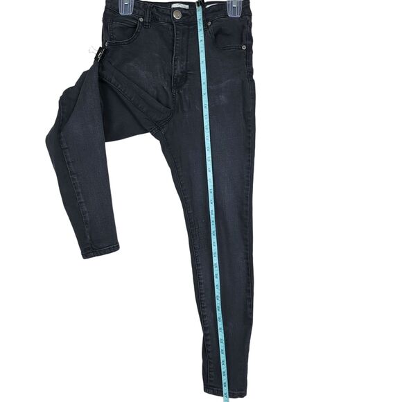 Cotton On 91 High Grazer Skinny Ankle Jeans Women 8 Black Stretchy Pants - Picture 7 of 9